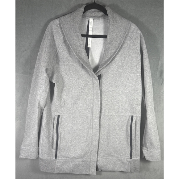 Lululemon Sweaters - Lululemon Women's Yin To‎ My Yang Grey Pockets Cardigan Size 10
